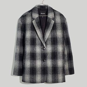 MadeWell Item NH857
The Oversized Dorset Blazer in Buffalo Check Boiled Wool